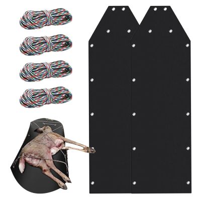 Deer Game Sled - Durable Multi-Purpose Ice Fishing and Hunting Utility Sled With Ropes for Consignment of Supplies
