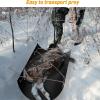 Deer Game Sled - Durable Multi-Purpose Ice Fishing and Hunting Utility Sled With Ropes for Consignment of Supplies view 3