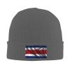 Silk Style Flag of Costa Rica Beanie Hat for Men Women Winter Warm Knit Hats Ski Hat Skull Cap Deep Heather view 2