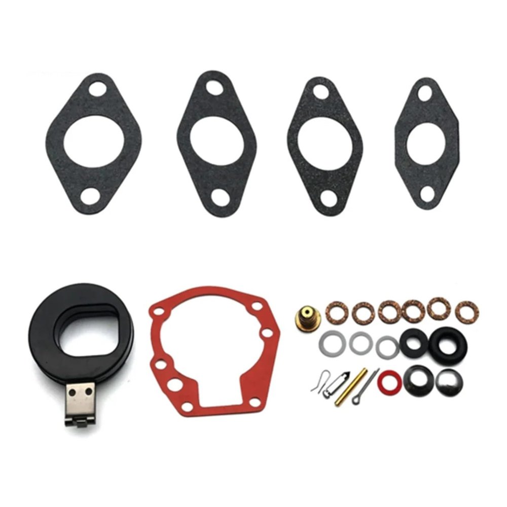 FRELDCVB 439071 382048 Marine Carburetor Repair Kit w/Float for J E 5hp 5.5hp 6hp 7.5 hp 10hp 15hp 18hp 383067 398532 Replace Parts