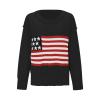 American Flag Sweater Women Fall Long Sleeve Crewneck Casual Cute Pullover Tops Loose Comfy Knitwear Jumper Tops view 2