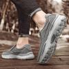 CPMBFDC Men's Slip-On Casual Walking Shoes Lightweight Comfortable Loafers Fashion Breathable Outdoor Walking Shoes (Grey,12) view 2