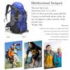 EKsma Hiking Backpack 50L Lightweight Waterproof Mountaineering Bag Durable Outdoor Sports Backpack Mountaineering Camping Fishing Travel Riding(Purple) view 3