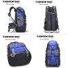 EKsma Hiking Backpack 50L Lightweight Waterproof Mountaineering Bag Durable Outdoor Sports Backpack Mountaineering Camping Fishing Travel Riding(Purple) view 4