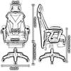 Office Chair E-Sports Chair Reclining Ergonomic Racing Chair Computer Chair High Back Executive Chair Office Chair Lift Swivel Chair Chair (Color : Green) Needed view 2