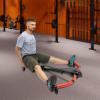 Ab Rowing Machine Abdominal Exercise Machine, Body Workout Machine Automatic Abdominal Trainer, 90 Extension Angle, Flexible Adjustment, Hold up to 330 Lbs, Portable Fitness Equipment (Red) view 2