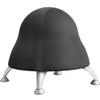 UrbanPro Low Profile Vinyl Upholstered Ball Chair, Black Finish, 22.5" W x 22.5" D x 17" H, Steel Frame, Anti-Burst Exercise Ball, Powder Coated Legs, Pump Included, Active Seating for Home, School, view 1