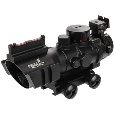 Lancer Tactical 4X32 Airsoft RED & Green & Blue Illuminated Scope - Black
