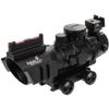 Lancer Tactical 4X32 Airsoft RED & Green & Blue Illuminated Scope - Black view 1