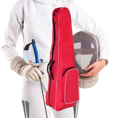 G GUFAMILY Sword Bag Fencing Bag,Waterproof Epee Bag, Fencing Equipment,Suitable For All Kinds Of Fencing Epee,Including Foil,Saber,Large Capacity,Lightweight and Easy to Maneuver,Red