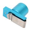 Magnetic Billiard Chalk Holder Universal Aluminum Powder Box with Clip Octagonal Design for Pool Cues Blue view 2