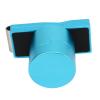 Magnetic Billiard Chalk Holder Universal Aluminum Powder Box with Clip Octagonal Design for Pool Cues Blue view 4