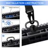2 Point Sling Adjustable Strap Two Points Sling with 2 Sets of Quick Release Ring Buckles and Small Wrench view 3
