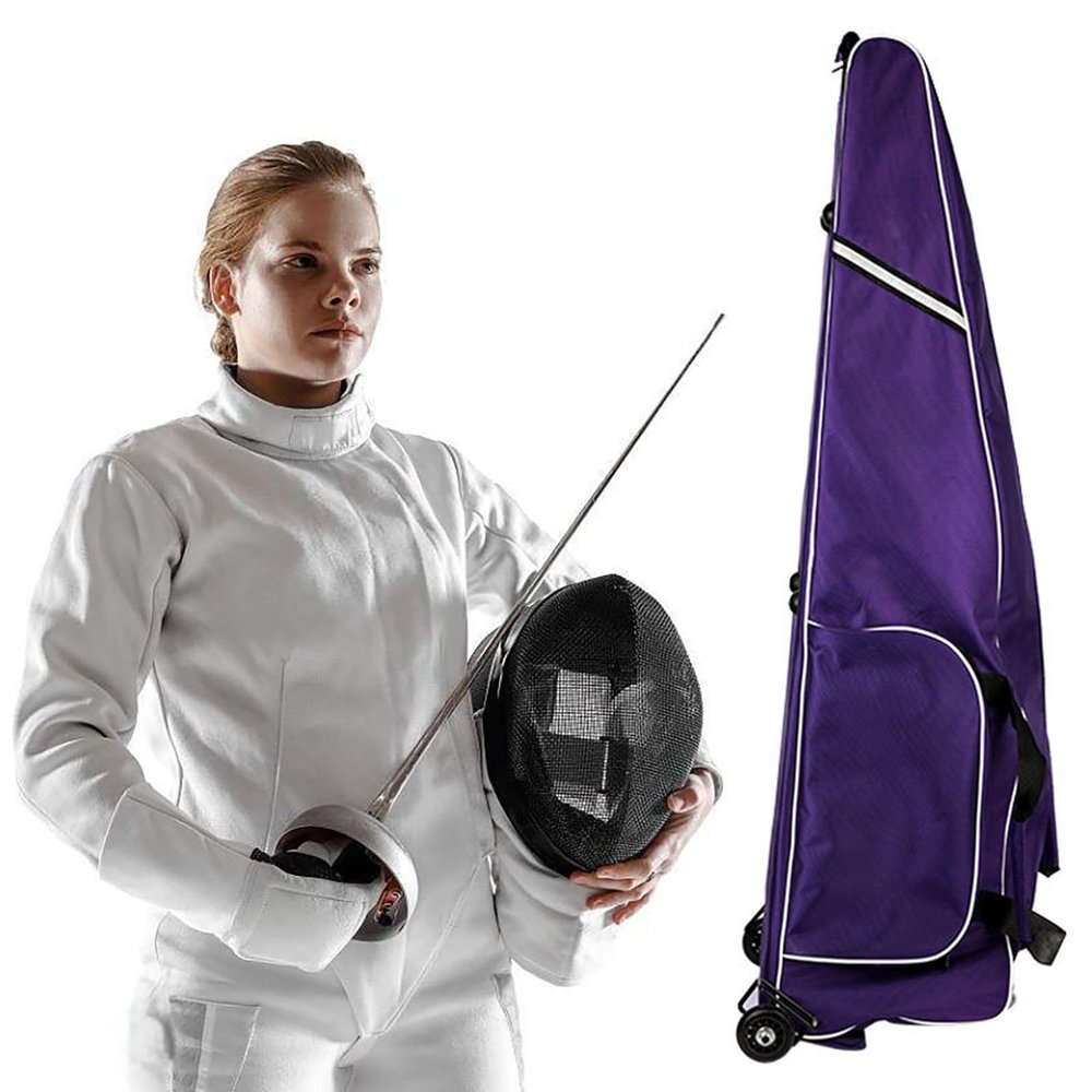 G GUFAMILY Bag for Equipment,Fencing Long Sword Storage Bag,Portable Fencing Bag with Handle and Shoulder Strap Made of waterproof oxford cloth,Holds longsword, fencing mask, jacket,A2