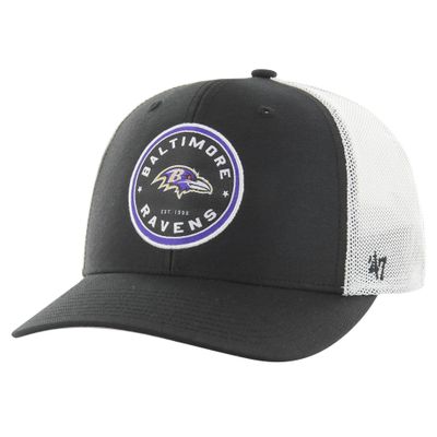 47 Men's Black Baltimore Ravens Disclose Trophy Stretch Fit Hat