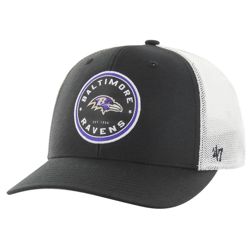 47 Men's Black Baltimore Ravens Disclose Trophy Stretch Fit Hat