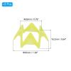 PATIKIL Plastic Golf Tees, 12 Pack 1.8 Inch Golf Simulator Tee Golf Mat Tee Practice Training for Winter Turf Outdoor Indoor Driving Range Hitting Mat, Yellow view 2