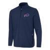 Antigua Men's Navy Buffalo Bills Perilous Quarter-Zip Pullover Top view 1
