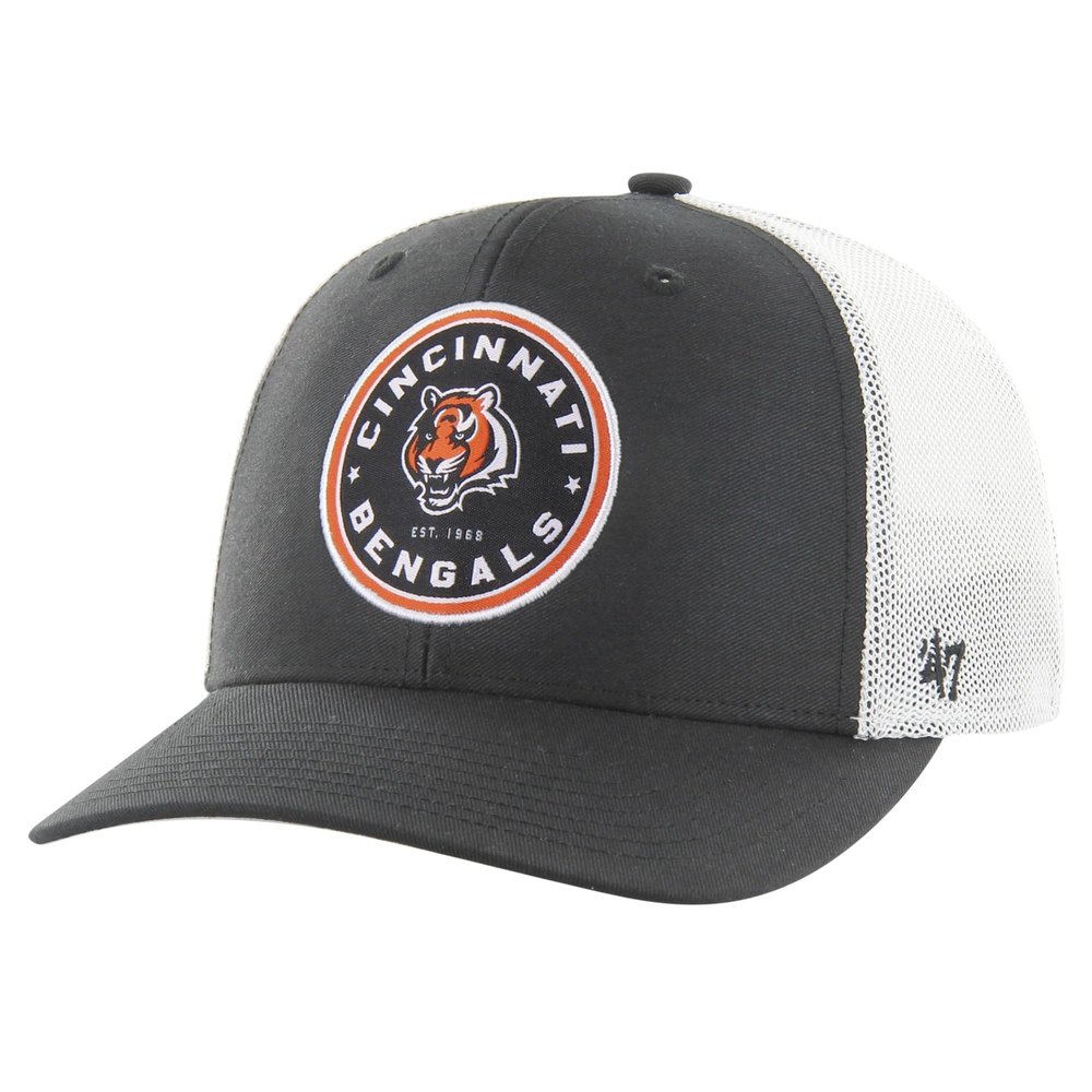 47 Men's Black Cincinnati Bengals Disclose Trophy Stretch Fit Hat