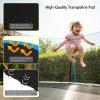 Trampoline Replacement Jumping Mat with V-Rings, Waterproof Round Jumping Mats, Bounce Safely Mat for 6/8/10/12/13/14/15/16ft Trampoline(10ft 56rings) view 3