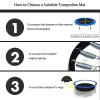 Trampoline Replacement Jumping Mat with V-Rings, Waterproof Round Jumping Mats, Bounce Safely Mat for 6/8/10/12/13/14/15/16ft Trampoline(10ft 56rings) view 4