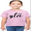 4T Light Pink Toddler Cat Face Comma La Toddler T-Shirt