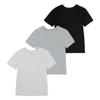 Polo Ralph Lauren Boys' Multi-Pack Short Sleeve Undershirt, Black/Grey 3-Pack view 2