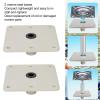 Fabater 2Pcs Boat Seat Base, 7 x 7 Boat Seat Pedestals, Aluminum Alloy Seat Base with 3/4 Pin Post Socket, Pedestal Base Plate for Boat Seat Post Pole Swivel Boat Chair, Beige view 3