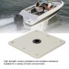 Fabater 2Pcs Boat Seat Base, 7 x 7 Boat Seat Pedestals, Aluminum Alloy Seat Base with 3/4 Pin Post Socket, Pedestal Base Plate for Boat Seat Post Pole Swivel Boat Chair, Beige view 4