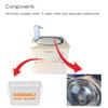 SIGNIM mini box Portable camping sink Camp With car outdoor storage white view 3