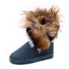 Women's Faux Fur Winter Snow Boot Suede Furry Fluffy Short Ankle Boots Warm Comfortable Outdoor Flat Mid-Calf Boots view 1