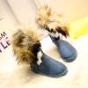 Women's Faux Fur Winter Snow Boot Suede Furry Fluffy Short Ankle Boots Warm Comfortable Outdoor Flat Mid-Calf Boots view 3
