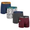 AEROPOSTALE Mens Performance Compression Boxer Briefs Underwear for Men Athletic Shorts, Baselayer Running Workout Fitness Shorts (Multi/Navy/Charcoal/Burgundy, Small)