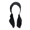 3 Pcs Headwear Pretied Head Scarves for Women Featuring Lightweight Crimped Material and Attractive (Black+Grey+Blue, One Size) view 2