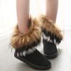 Women's Faux Fur Winter Snow Boot Suede Furry Fluffy Short Ankle Boots Warm Comfortable Outdoor Flat Mid-Calf Boots view 4