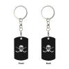 Wxenaiedk Crossed Goalie Sticks Hockey Keychain For Rectangle Carabiner With Keyring Clips For Car Keys view 3