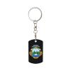 Wxenaiedk Coat Of Arms Of Costa Rica Keychain For Rectangle Carabiner With Keyring Clips For Car Keys view 1