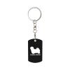 Wxenaiedk Lhasa Apso Keychain For Rectangle Carabiner With Keyring Clips For Car Keys view 1