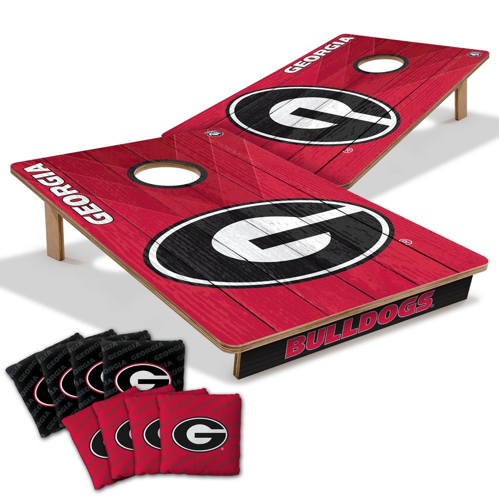YouTheFan NCAA Georgia Bulldogs 2 x 3 Wood Cornhole Game with Logo Bags