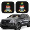 Cayman Islands The Official Emblem Car Windshield Sun Shade Foldable 2-Piece Car Sunshades Reflect UV Sun and Heat view 1