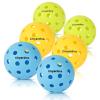 chyardna Outdoor Pickleball Balls |Meet USAPA Official Requirement | Perfectly Balanced,Durable (Tricolor, 6) view 1
