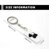 Wxenaiedk Scottie Dog Keychain For Rectangle Carabiner With Keyring Clips For Car Keys view 4