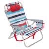 Banana Boat Folding Beach Chair Lightweight Backpack Chairs for Adults 5-Position with Lay Flat Outdoor Heavy Duty Beach Chair, Red (1 PK) view 1