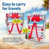 Banana Boat Folding Beach Chair Lightweight Backpack Chairs for Adults 5-Position with Lay Flat Outdoor Heavy Duty Beach Chair, Red (1 PK) view 3