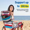Banana Boat Folding Beach Chair Lightweight Backpack Chairs for Adults 5-Position with Lay Flat Outdoor Heavy Duty Beach Chair, Red (1 PK) view 4