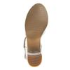 Josmo Girls Buckle Slip on Sandal Heeled, White Patent, 1 Big Kid view 4