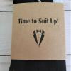 Eco Treasures Market Groomsmen Socks - Usher Gift, Proposal Box, Best Man Gift, Funny Novelty Socks, Premium Bamboo Black Argyle view 2