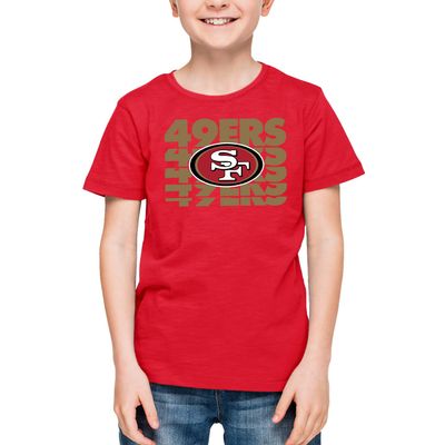 San Francisco 49ers NFL Youth Repeating Logo Football T-Shirt - Red