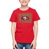 San Francisco 49ers NFL Youth Repeating Logo Football T-Shirt - Red view 1