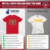 San Francisco 49ers NFL Youth Repeating Logo Football T-Shirt - Red view 2